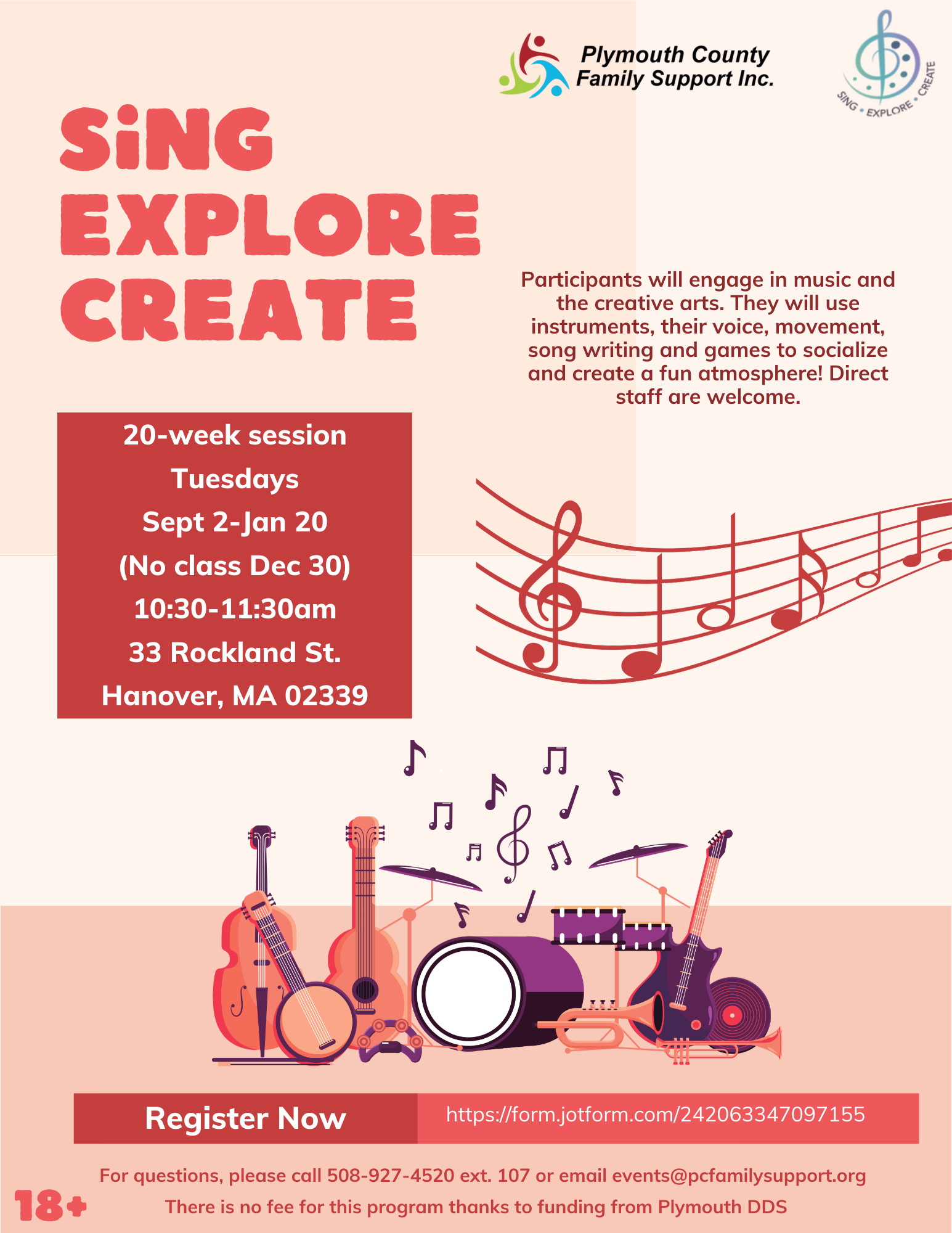 Sing Explore Create background