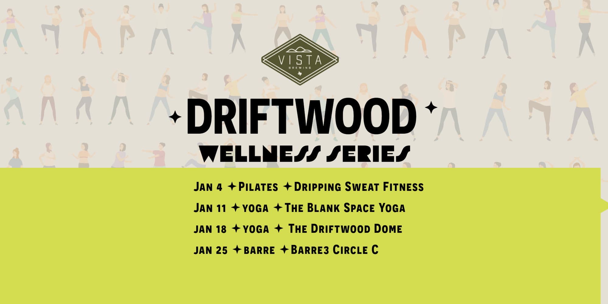 Driftwood Wellness: Brunch & Fitness Class Series background